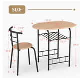 3 Piece Bistro Set, fully assembled