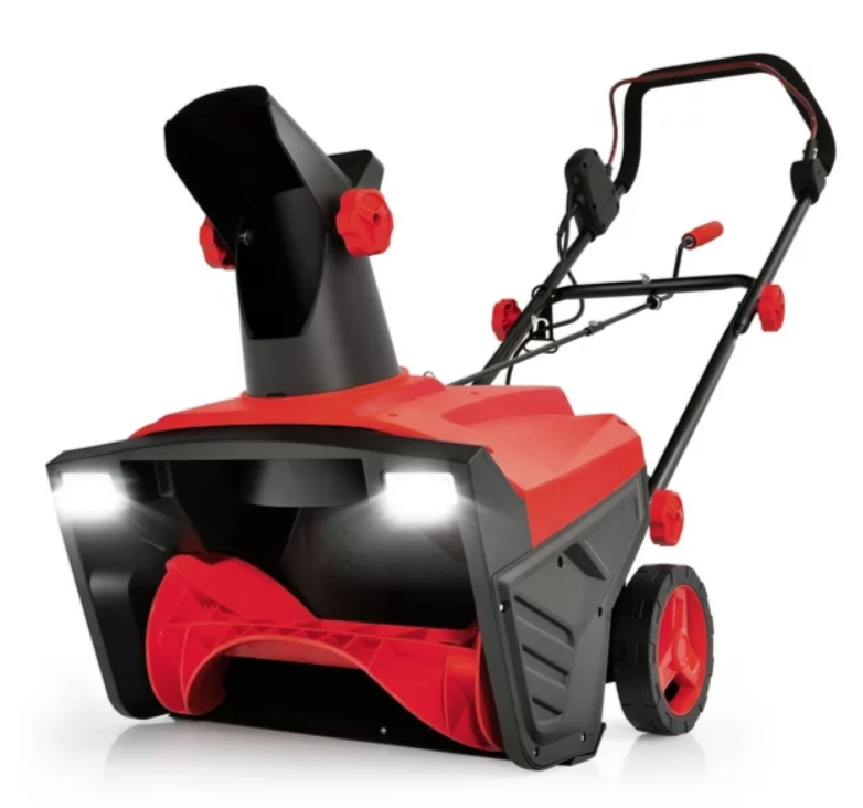 20" Electric Snow Thrower 120V 15Amp Snow Blower, 2 Lights, fully assembled