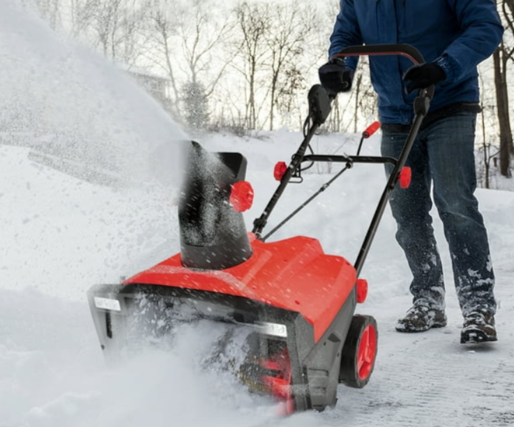 20" Electric Snow Thrower 120V 15Amp Snow Blower, 2 Lights, fully assembled
