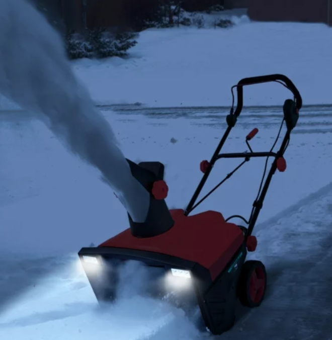 20" Electric Snow Thrower 120V 15Amp Snow Blower, 2 Lights, fully assembled