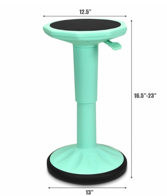 Adjustable-Height Wobble Chair Active Learning Stool for Office Stand Up Desk