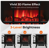 23" Electric Fireplace Freestanding Heater, Scratch and Dent