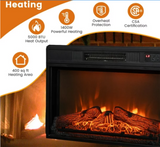 SPECIAL, 23" Electric Fireplace Insert Heater w/ Log Flame Effects Remote Control 1400W (Copy)