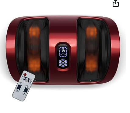 Shiatsu Foot Massager with Kneading and Heat Function