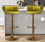 2 Piece adjustable height, swivel stool set,