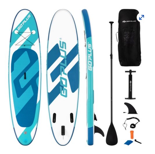 SALE, 11 Feet Inflatable Stand Up Paddle Board with Aluminum Paddle, pump, carry case