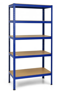 72 Inch Storage Rack with 5 Adjustable Shelves for Books Kitchenware, 1 box, unassembled