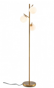 3-Globe Floor Lamp with Foot Switch and Bulb Bases