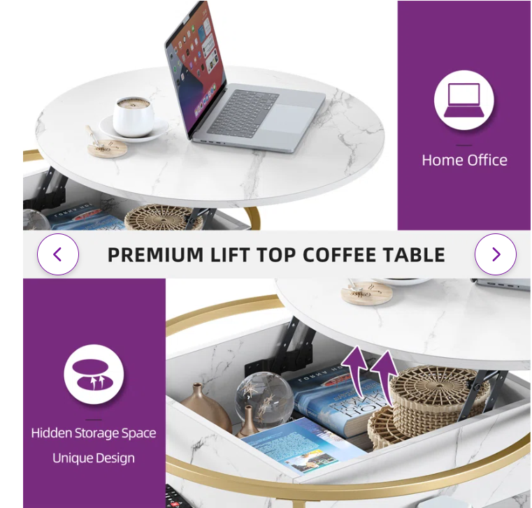 Lift Top Coffee Table, small imperfection