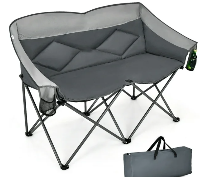 Folding Camping Chair Loveseat,  Damaged customer return but functional, SPECIAL