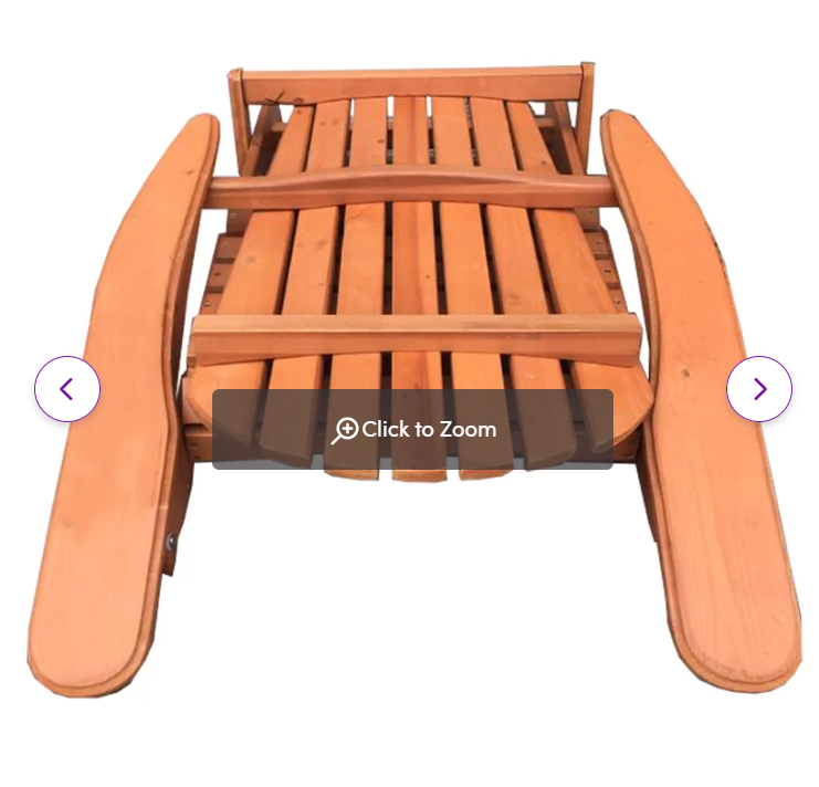 Philbrick Solid Wood Folding Adirondack Chair