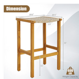 2 Piece Set, Patio Wood 30`` Bar Stools, scratch & dent on one stool