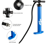 Paddle Board Hand Pump Max 29 PSI Double Action Manual inflation w/ Gauge