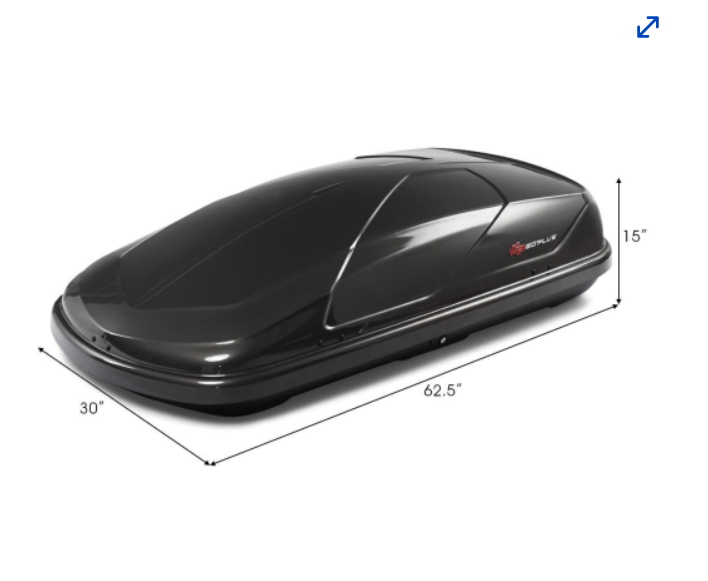 Vacation Time, 14 Cubic Feet Cargo Box Dual-sided Opening with mounting hardware