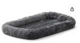 Midwest Home For Pets Gray Dog/Cat Bed w/Comfortable Bolster | Ideal for XS Dog Breeds| Wash & Dry