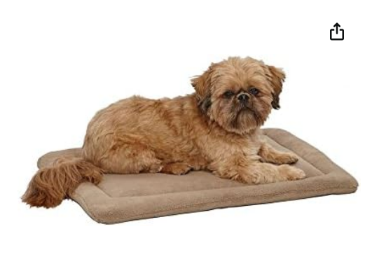 Midwest Quiet Time 23-By-18-Inch Micro Terry Deluxe Pet Bed (Taupe)