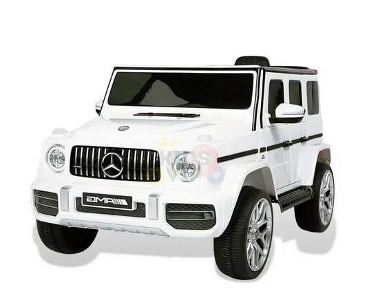 Kids VIP Officially Licensed 12V Mercedes G63 Ride On Car for Kids and Toddlers, WHITE, FULLY ASSEMBLED