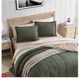 Nautica Beckett Microsuede Green Comforter Set, King