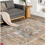 Machado Medallion Area Rug, Beige/Ivory,  8' x 10'3"