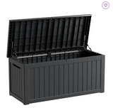 Black 230 Gallon Outdoor Resin Deck Box - Assembly Required