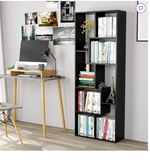 Library Bookcase, Geometric Bookcase, 8-cube Bookshelf 71" H x 35" W (Fully Assembled)