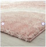 Koo Geometric Pink/Ivory Area Rug - 5'x7'