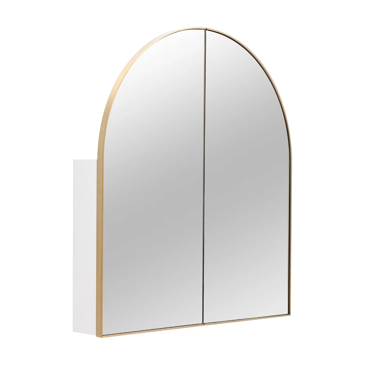 SPECIAL _ Satin Brass 30'' W 34'' H Framed Medicine Cabinet Mirror Adjustable