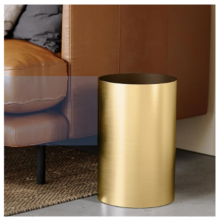 Umbra Metalla Small Trash Durable Waste Basket , Gold