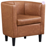 Birkan Faux Leather Armchair