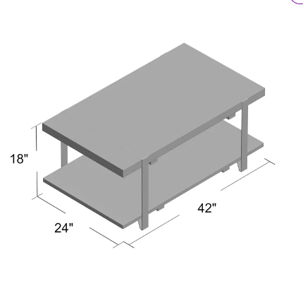 *SPECIAL* - Lora Coffee Table - Natural Grain Look