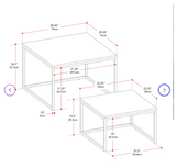 Whitsitt Square Nesting Coffee Table, slight scratch & dent