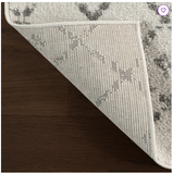 Giannini Trellis Area Rug, Ivory, Grey - 10'x10'