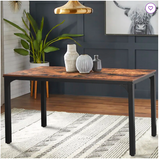 Metal Base Dining Table - Black, slight scratch & dent