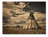 " Grey Native Tipi Shadows Of Heritage II "