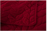 Queen, P_leaf Quit Solid Color Quilt Set