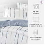 Urban Vibe Pattern Reversible Duvet Cover Set