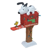 36-Inch Pre-Lit Peanuts Snoopy on The Mailbox Animated, 105 Lights, slightly damaged, works well