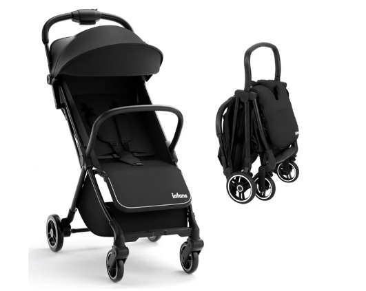 Lightweight Baby Stroller, One-Hand Gravity Fold, Compact Travel Stroller