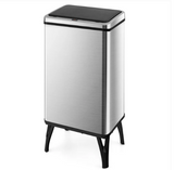 13.2 Gallon Stainless Steel Trash Can with Stay-on Lid and Soft Closure