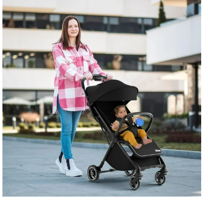 Lightweight Baby Stroller, One-Hand Gravity Fold, Compact Travel Stroller