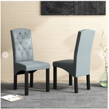 Modern Dining Chair with High Backrest High-density Sponge Cushion