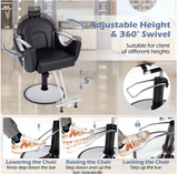 *SPECIAL * - 360°Swivel Reclining Salon Chair for Hair Stylist (DEFECTIVE PUMP)