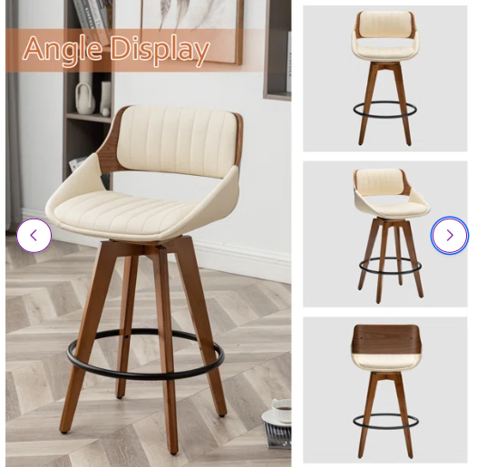 Jobani Swivel Counter Stool (Set of 2)