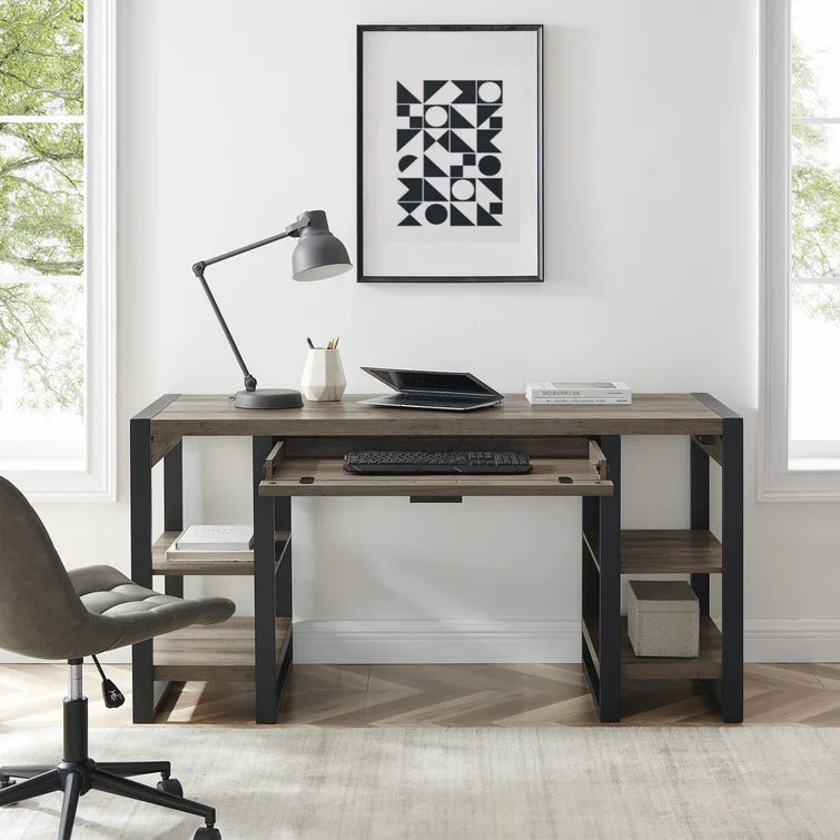 Theodulus Desk With Built-In USB ports