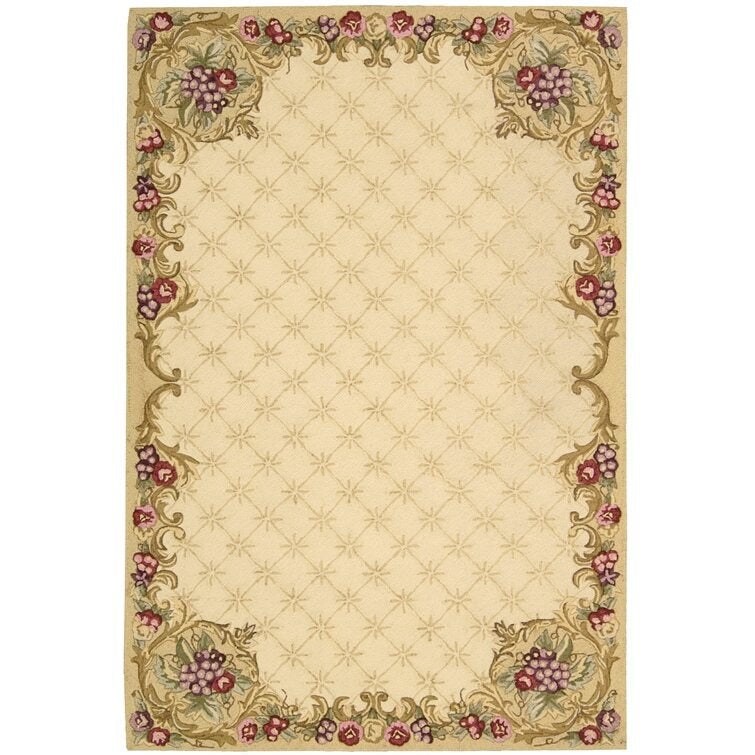 Westin Handmade Hand Hooked Performance Ivory Rug - 7'6 ROUND