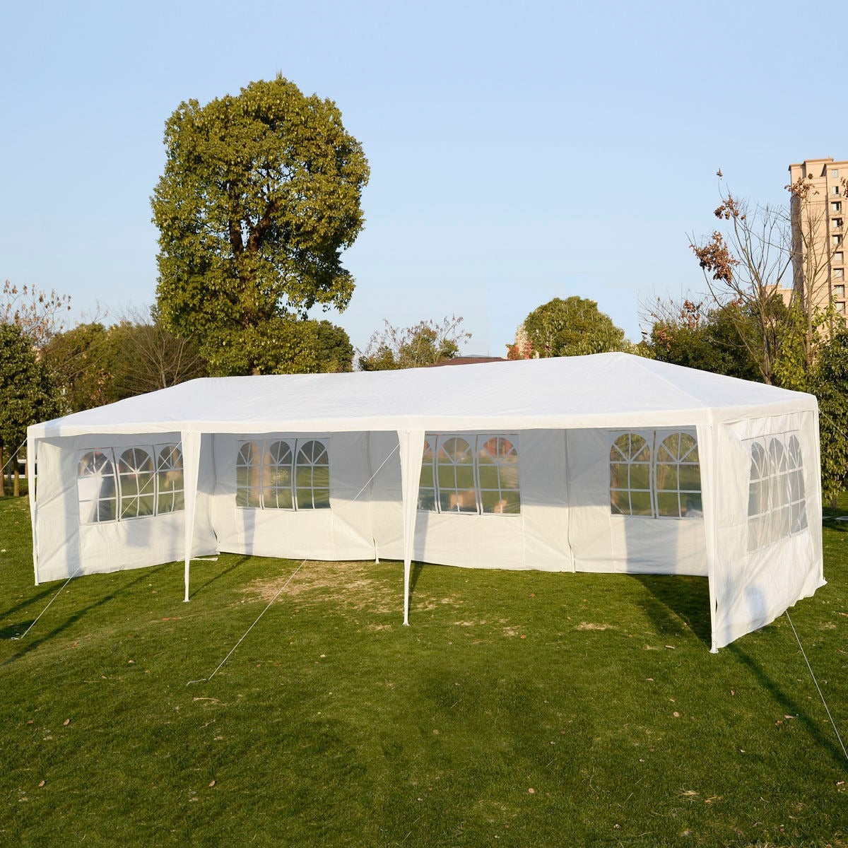 10 x 20 Feet Outdoor Party Wedding Canopy Tent with Removable Walls, customer return