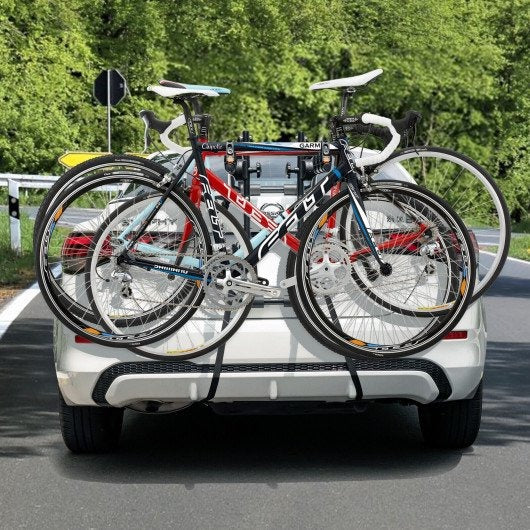 3-Bike Trunk Mounted Bike Rack Bike Carrier Rack for Sedan Hatchback Minivan SUV