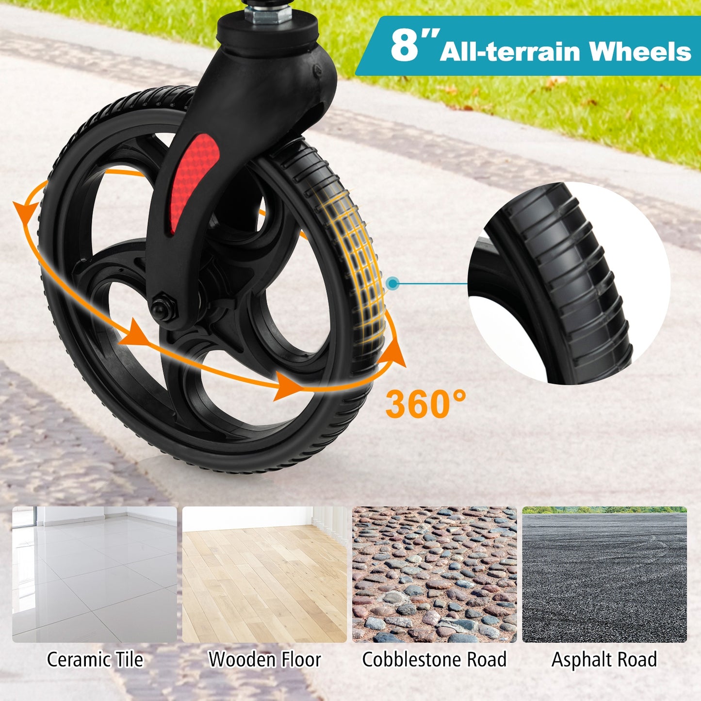 2-in-1 Adjustable Folding Handle  Walker , ASSEMBLED, PLEASE SEE DESC