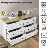 Multi-Use, 6 - Drawer Dresser, fully assembled, slight scratch & dent, bottom right