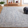 4` x 6` Braided Are Rug by Safavieh, blue / ivory